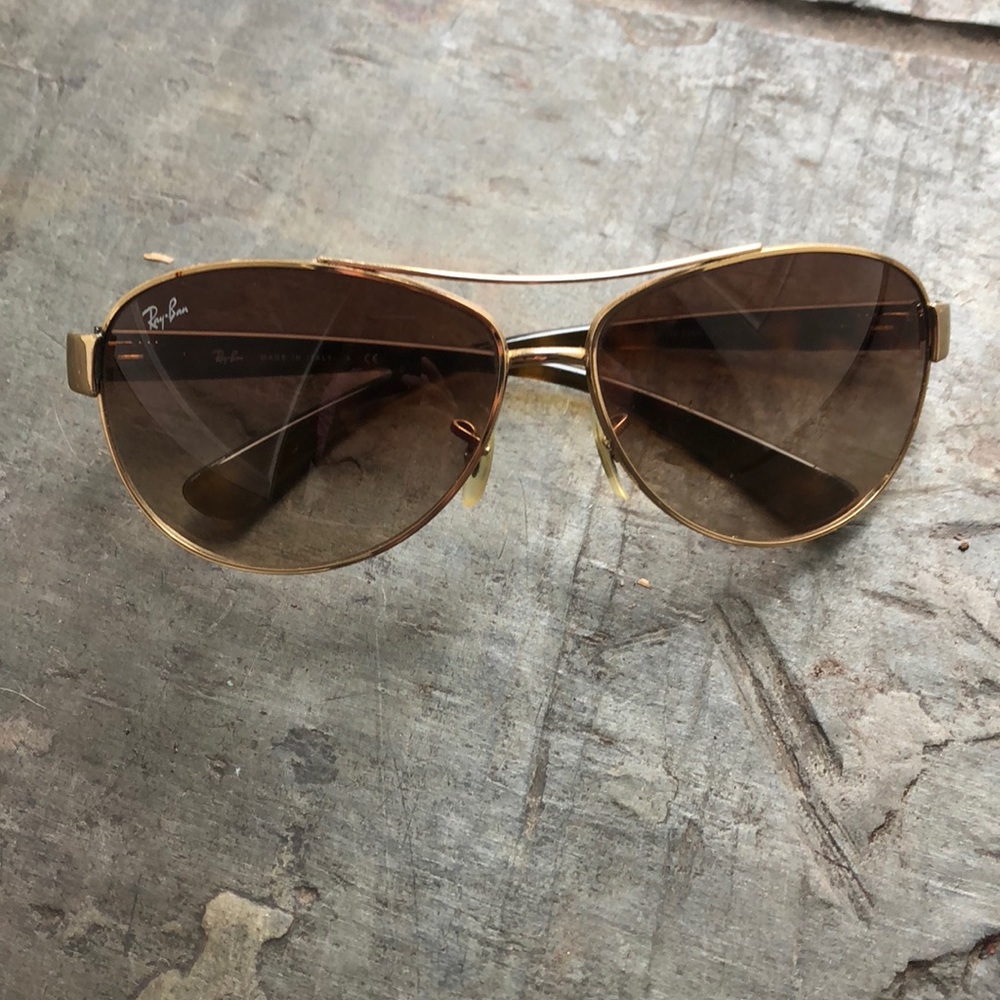 Ray Ban 3368 Aviator tortoise shell sunglasses